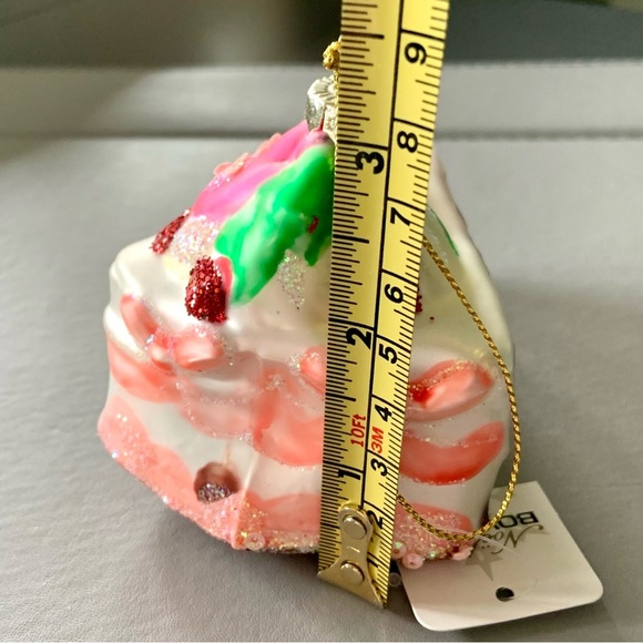 Bowring Cake glass ornament decor NOS - Picture 5 of 8